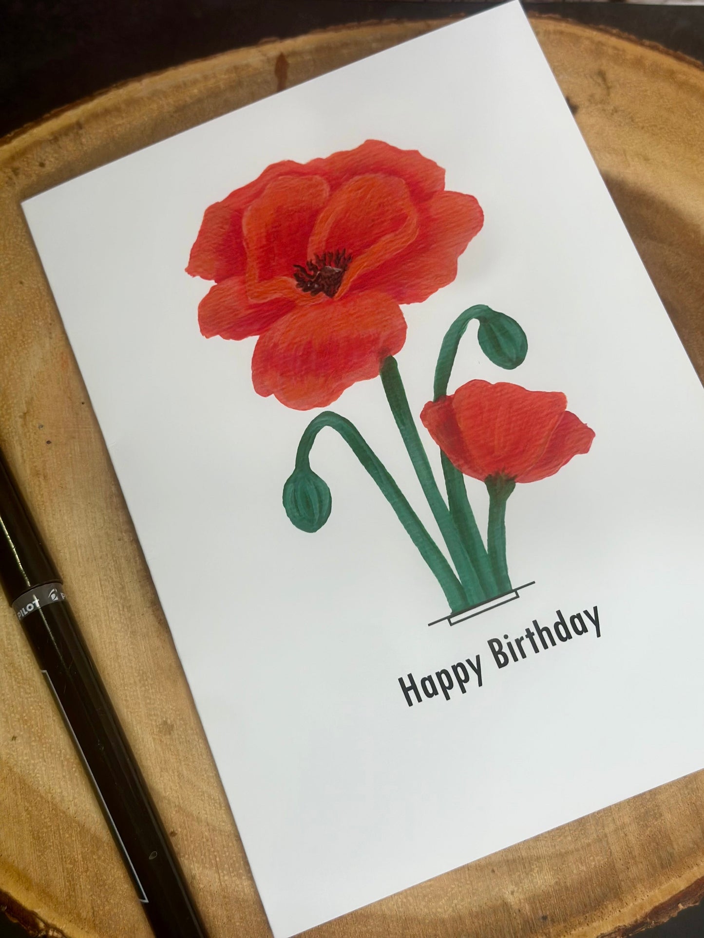 Poppy Greeting Card