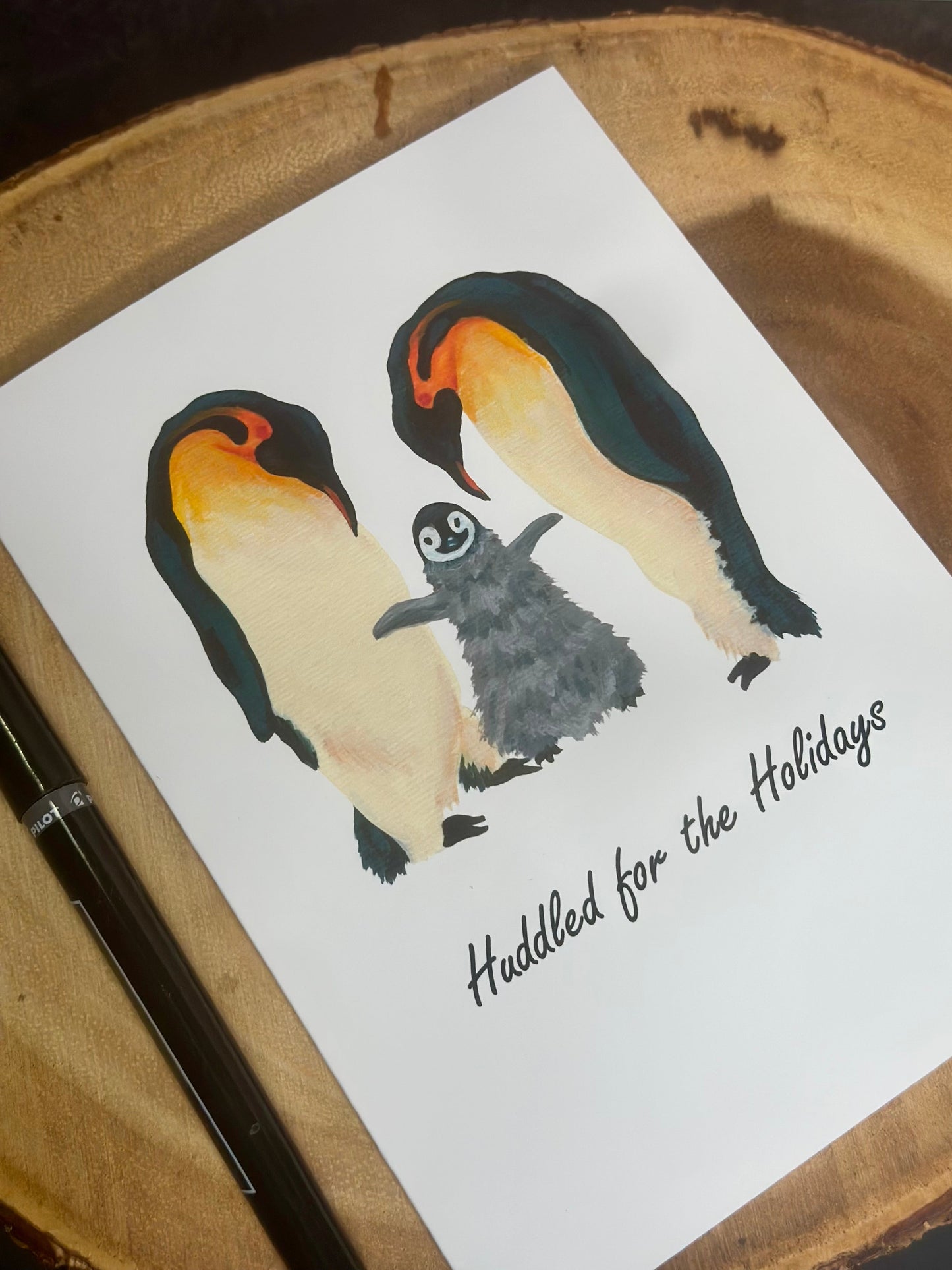Penguin Christmas Card
