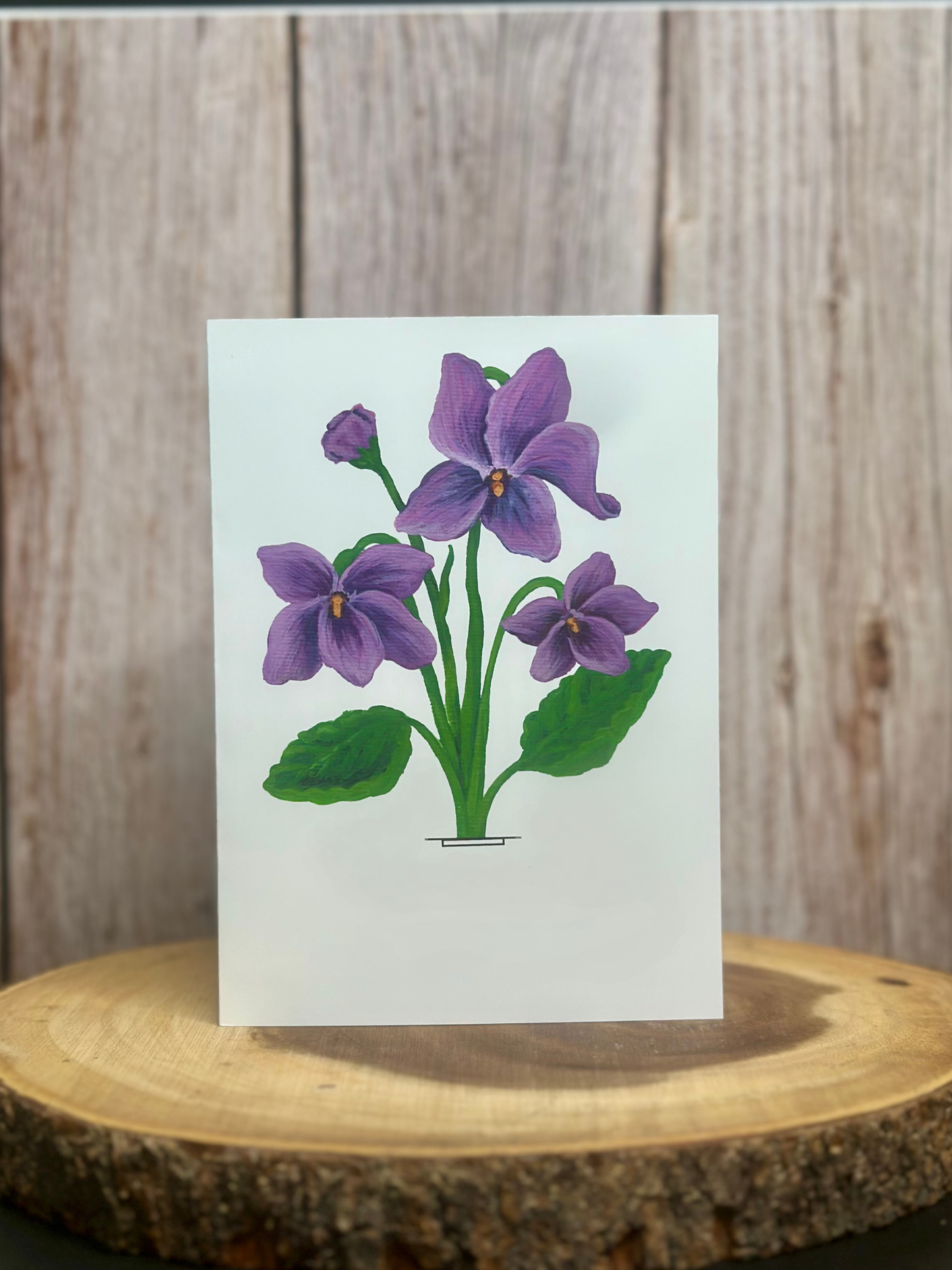 Violet Greeting Card