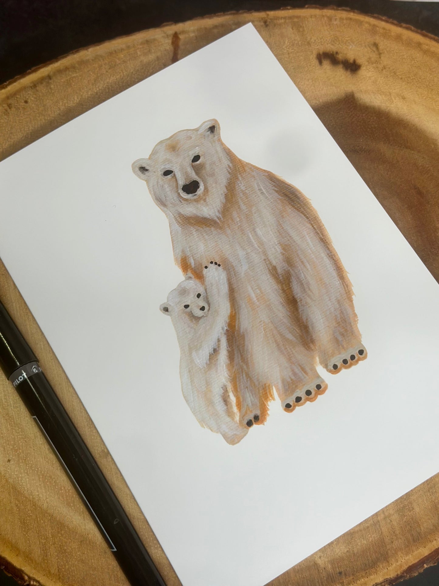 Polar Bear Christmas Card