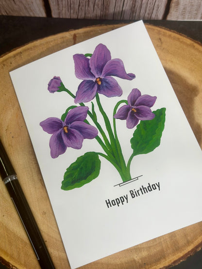 Violet Greeting Card