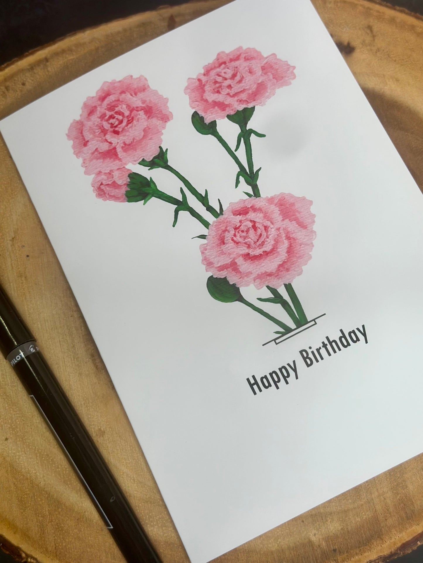 Carnation Greeting Card