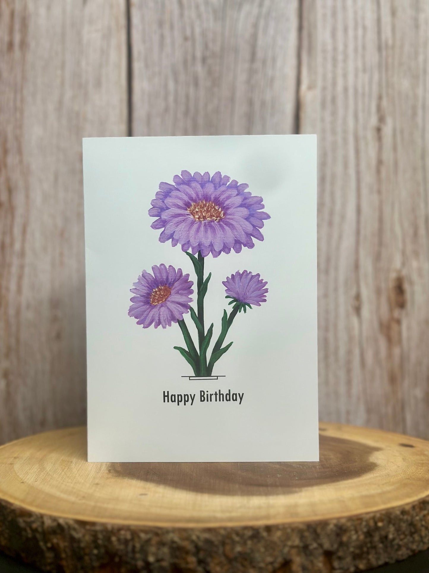 Aster Greeting Card