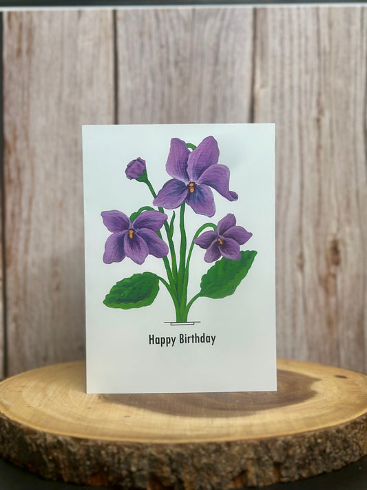 Violet Greeting Card
