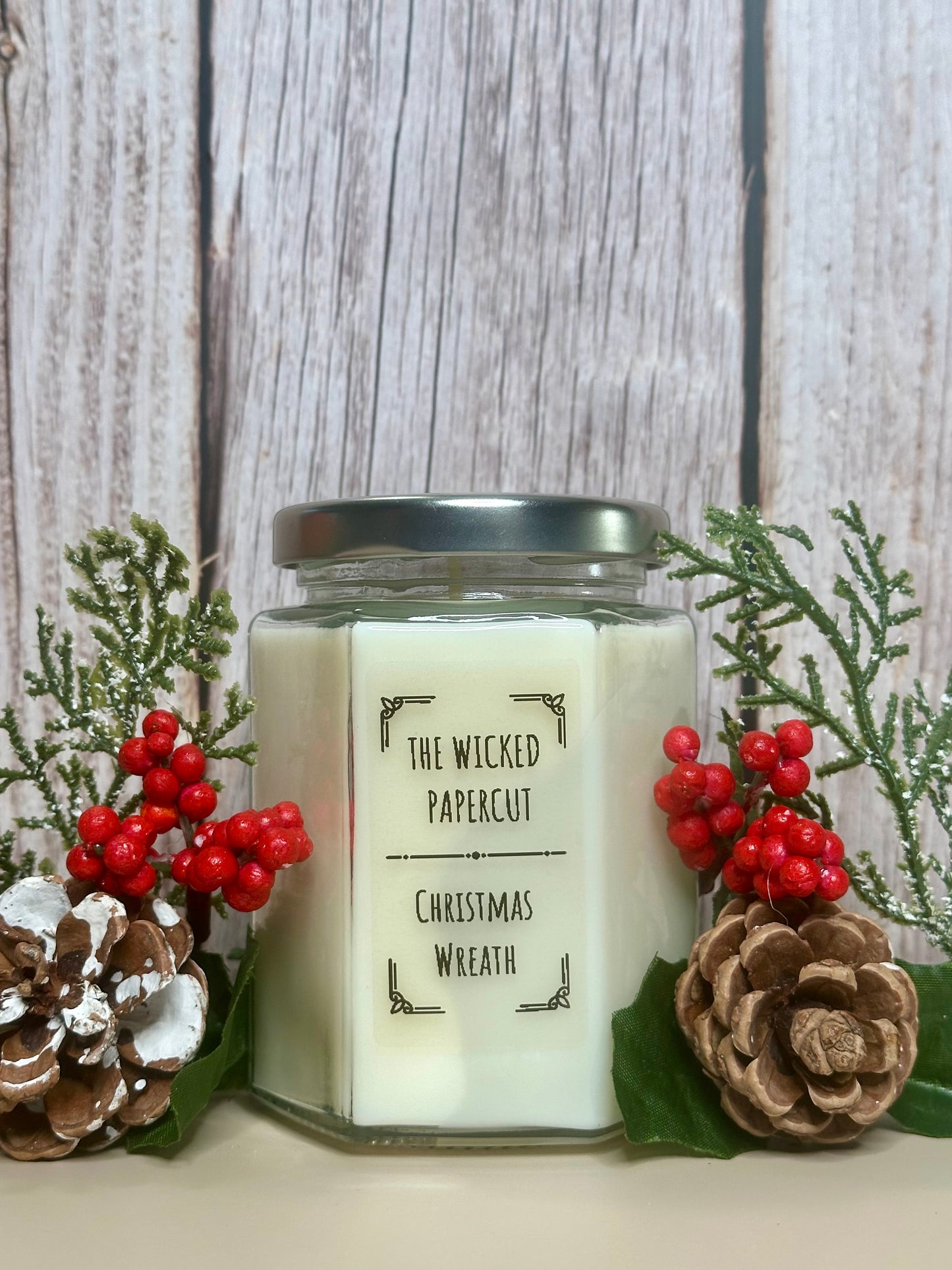 Christmas Wreath Candle