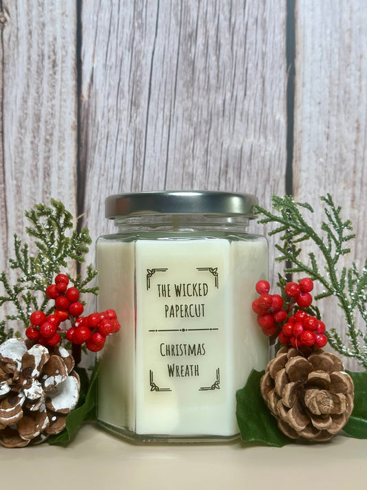 Christmas Wreath Candle