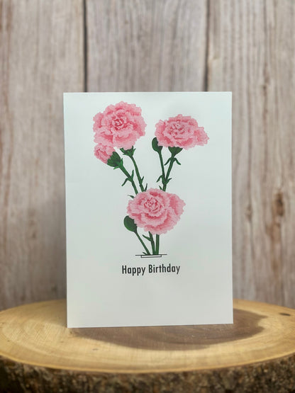 Carnation Greeting Card