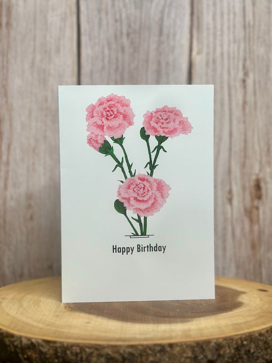 Carnation Greeting Card