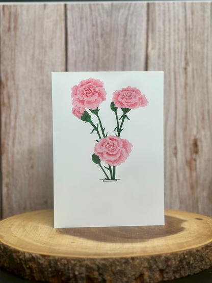 Carnation Greeting Card